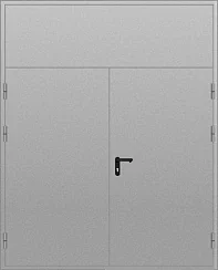 Дверь дымогазонепроницаемая двупольная с фрамугой 2300х1300 (EIS-60) в Рязани
